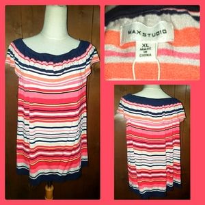 Max Studio Stripped Womans Top